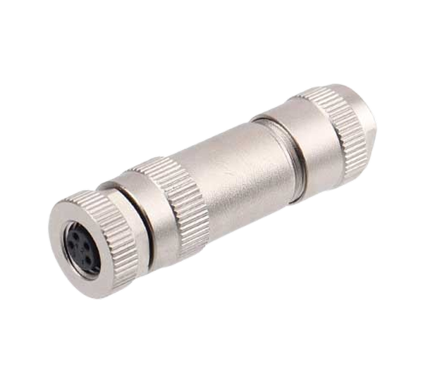 M8 Straight Female Metal Assembled Plug (Screw terminal)