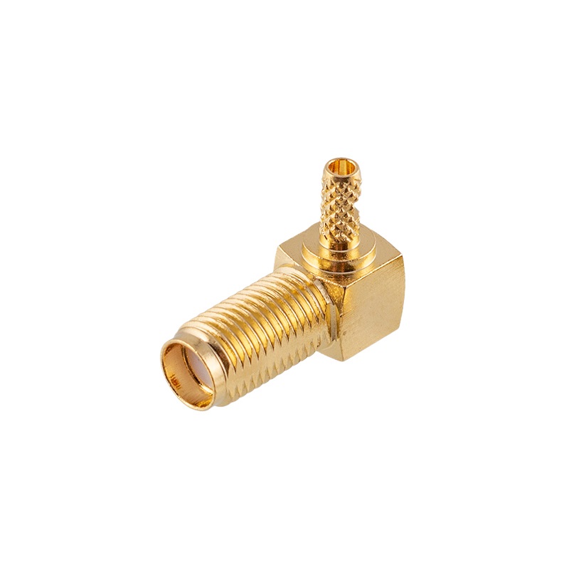 SMA (female) board rear curved socket, suitable for cable: RG316 RG174 LMR100, frequency: DC0-6GHz