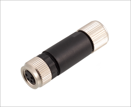 M8 Straight Female Plastic Assembled Plug (Screw terminal)