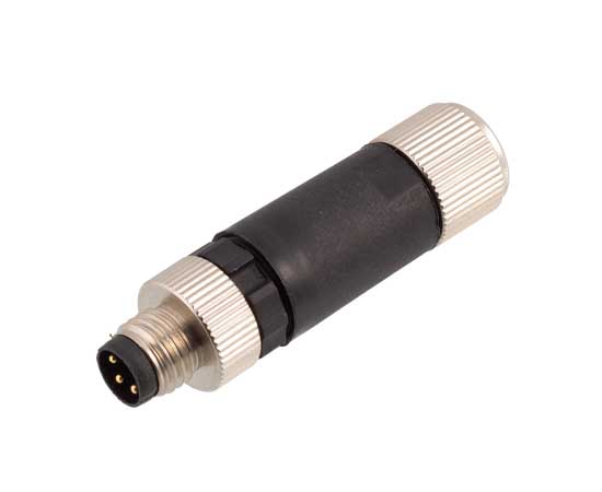 M8 Straight Male Plastic Assembled Plug (Screw terminal)