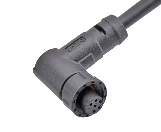 E7 Right Angle Female Overmolded Plug(Threaded)