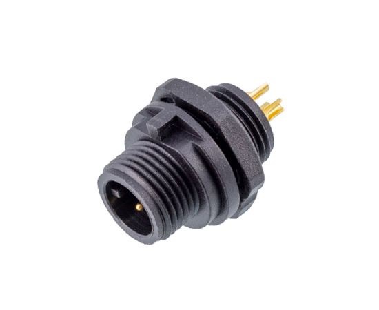 E7 Male Front Mount Solder Receptacle(Threaded)