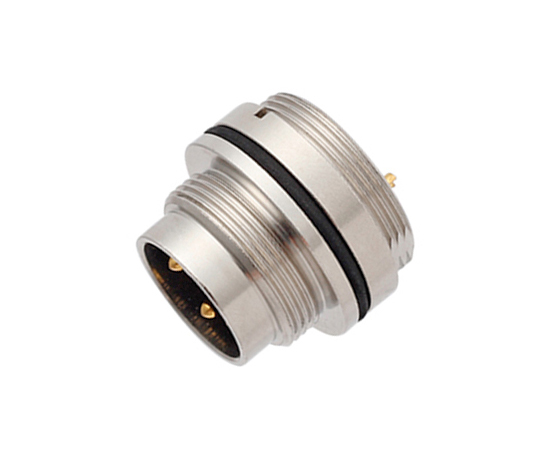 M16 Male Front Mount Socket (Solder, Screw M18*0.75)