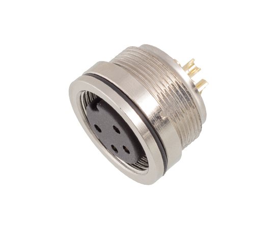 M16 Female Front Mount Socket (Solder, Screw M18*0.75)