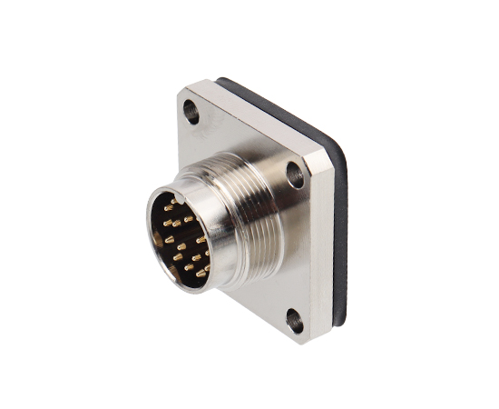 M16 Male Square Socket (Solder type, Mount Hole 20*20)