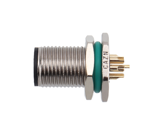 M12 Zinc alloy shell Male Back Mount Socket Solder Screw M12*1 Lisa核对47