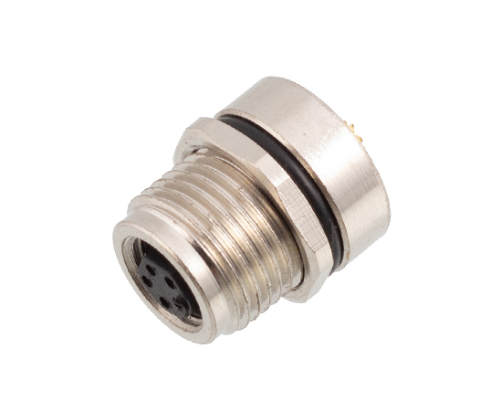 M8 Female Back Mount Socket(Solder, Screw M12*1) Linda核对51