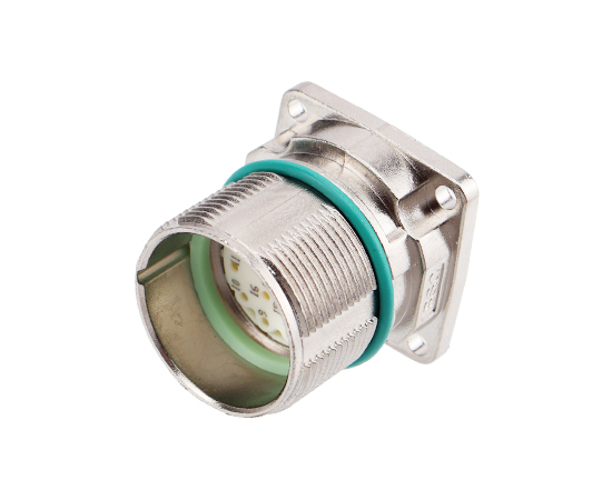 M623 Signal Straight Female Socket (Crimp, Mount hole 19.8x19.8)