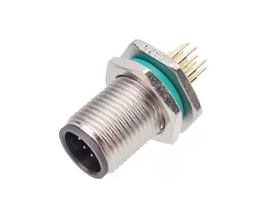 M12 Zinc alloy shell Male Back Mount Socket Screw M12*1
