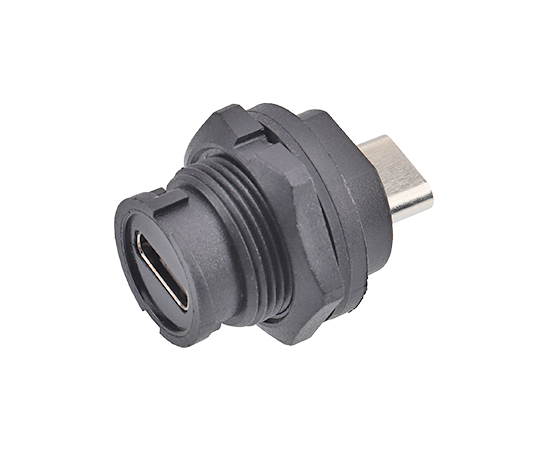 TYPE-C Female to Female Back Mount Receptacle(Bayonet)