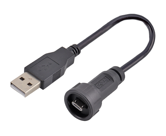 MICRO USB Male to USB 2.0 Male Overmolded Cable(Bayonet)