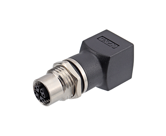 M12 Straight Female to RJ45 Adapter 180°(Data type)