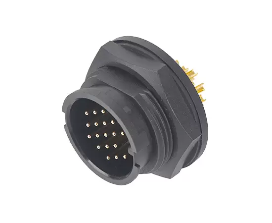 E16 Male Back Mount Solder Receptacle(Bayonet)