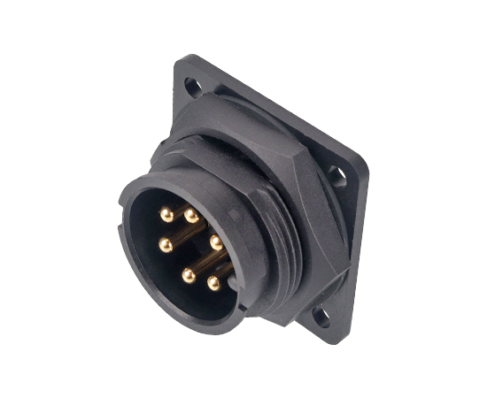 E16 Male Square Receptacle(Bayonet)