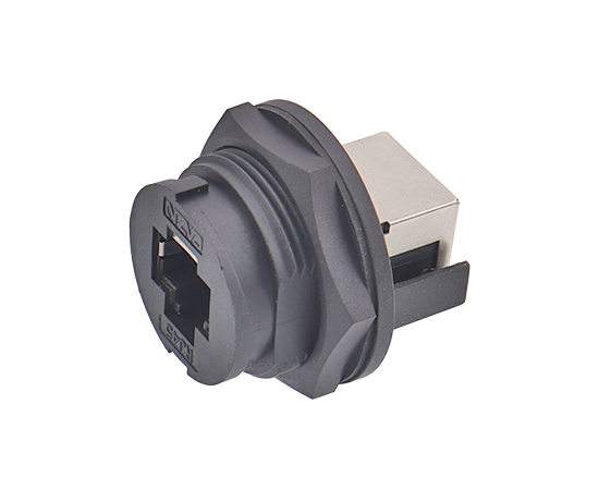 E16 ERJ45 Female to Female(180°) Back Mount Receptacle(Bayonet)