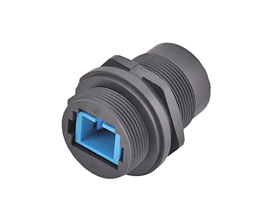 FDDI Single-mode Single-core Front Mount Receptacle(Threaded)