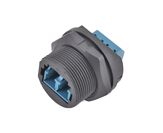 FDDI Single-mode Double-core Back Mount Receptacle(Threaded)