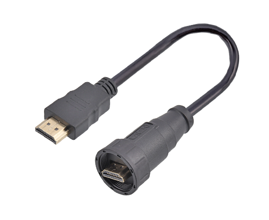 HDMI Straight Male to Straight.Male Cable plug(Threaded)